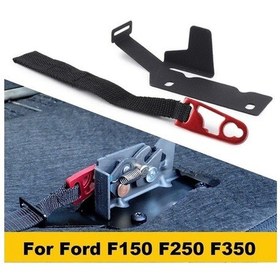 Resim Pazly Siyah Reedark Mandal Koltuk Kiti Kırmızı Ford F350 F250 F150 Çelik Arka Alüminyum Açma 09-22 - Og 
