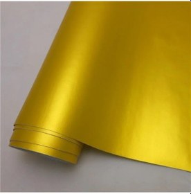 Resim Altın-152x20 Cm-çoklu Renkler Kırmızı Mavi Altın Yeşil Mor Mat Saten Krom Vinil Araç Örtüsü Şerit Etiket Çıkartması 