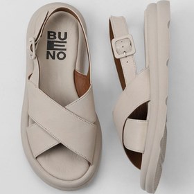 Resim Bueno Shoes Krem Deri Kadın Sandalet 01wy9403 