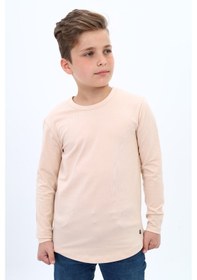 Resim Toontoy Erkek Çocuk Baskılı Tişört Bej 