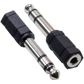 Resim 3.5Mm Stereo Dişi / 6.3Mm Stereo Erkek Çevirici 