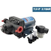 Resim Suga Karavan & Tekne Hidrofor Pompası 12v 7.5 Litre 31 Psı/2.1 Bar 
