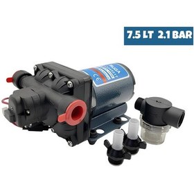 Resim Suga Karavan & Tekne Hidrofor Pompası 12v 7.5 Litre 31 Psı/2.1 Bar 
