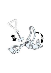 Resim 2 Adet Ayarlanabilir Paslanmaz Krom Çelik Gergili Ayarlı Kilit 