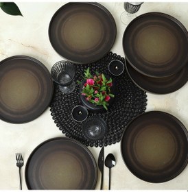 Resim Keramika Vintage Stackable Servis Tabağı 27 Cm 6 Adet 21781 