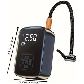 Resim Araba Hava Pompası Araba Taşınabilir Akıllı Kablosuz Dijital 1 Adet 