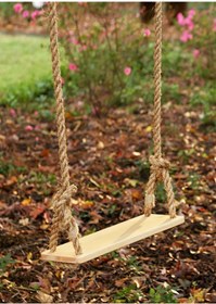 Resim Bamena Wood Groves Ahşap Salıncak 