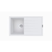 Resim Polex Cristal Lux Granit Eviye Real Stone P03 Beyaz 