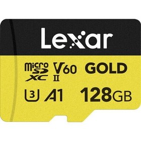 Resim Lexar 128GB 280 MB/s UHS-II / V60 / U3 MicroSD Hafıza Kartı (Gold Serisi) 