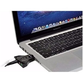 Resim 4931 7.1 7 Kanal Mikrofon Destekli Çift Girişli Çevirici Harici Usb Ses Kartı 