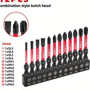Resim Endüstriyel S2 Çelik Tornavida Uç Seti | 1/4" Hex Manyetik Anti-Shock Uçlar (HRC 61 Sertlik) | Elektrikli Araçlar İçin Uygun | Otomotiv / İnşaat / Mekanik Kullanım İçin | Siyah Tabanlı Dahil 