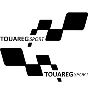 Resim TSC Touareg Sport Etiket Yapıştırma 30CMX11CM MMD326 