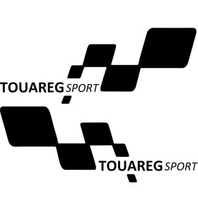 Resim TSC Touareg Sport Etiket Yapıştırma 30CMX11CM MMD326 