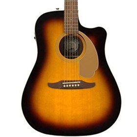 Resim Fender Redondo Player Elektro Akustik Gitar - Sunburst / Walnut 
