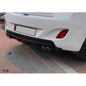 Resim Ford Mondeo Uyumlu Body Kit Difüzör 4 Çıkış Yuvarlak Siyah Model 2 