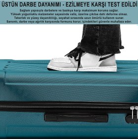 Resim Anthony Jackson Ultra Hafif Abs Kabin + Orta + Büyük Set Valiz Trıon Mavi 