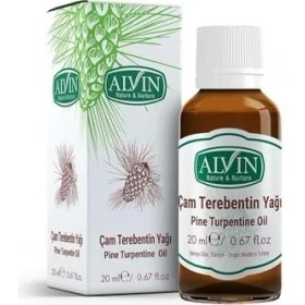 Resim Alvin Çam Terebentin Yağı, Doğal, 20 ml 