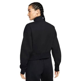 Resim Nike Phoenix Kadın Siyah Günlük Stil T-Shirt DQ5767-010 