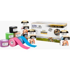 Resim VZN Tape Kinesiology Vzn Kinesio Sport Tape – Sporcu Bandı 5m x 5cm Kırmızı 4 Adet 