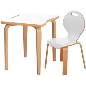 Resim Pearl Beyaz Laminatlı Masa Takımı 