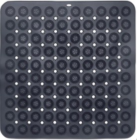 Resim Kare Vantuzlu Banyo Kaydırmaz Paspas- Tırtıklı Ayak Duş Matı Silikon Masaj Pedi 