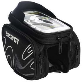 Resim Forte GT 841 Telefonluklu Kadro Üstü Heybe Çanta Siyah-Gri 