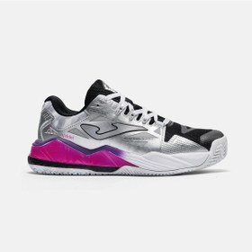 Resim Joma Tspıls2612om Spin Lady Toprak Kort Kadın Padel Ayakkabısı Gümüş/mor 