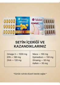 Resim Kadınlara Özel Destek Paketi Omega 3 30 Softjel + Femmefire 30 Tablet 