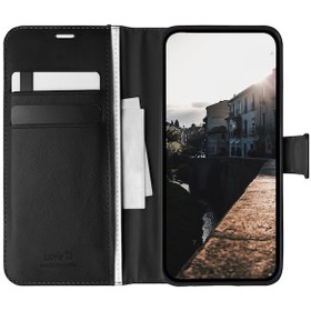 Resim Realme C21Y Kapaklı Kılıf Suni Deri, Kartlık Cüzdan Bölmeli Mıknatıslı Kapatma kopçalı 