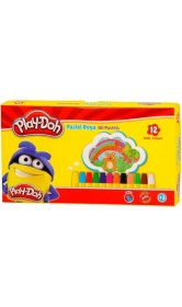 Resim Kaia Life Play-Doh 12 Renk Pastel Boya 