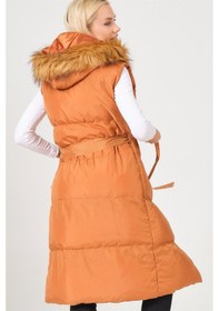 Resim Dewberry Bayan Yelek Z6744 Taba 