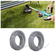 Resim Hangfox 2 Adet Gri Nilon Bosch Art 24/27/30/36 Uyumlu 2.0mm X 24m Tırpan Tel - Dayanıklı Bahçe Aleti 