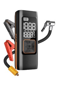 Resim AYACO Taşınabilir Jump Starter Akü Takviye Cihazı Lastik Şişirme Kompresörü Powerbank LED Işıklı M2 