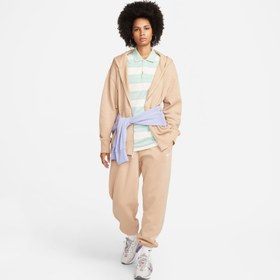 Resim Nike Sportswear Phoenix Fleece Kadın Kahverengi Eşofman Üstü 