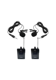 Resim Rose Rw-211-yy Uhf Kablosuz Telsiz Çift Yaka Mikrofon 2x100 Kanal 