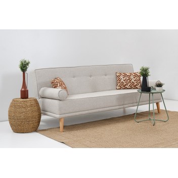 Vivense SAROS YATAKLI SANDIKLI İKİLİ KANEPE, KREM