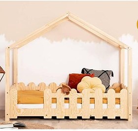 Resim Markaawm Nature Karyola Montessori Yatak Ahşap Çocuk Bebek Yatak 