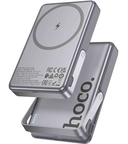 Resim Hoco Q36A Sunlight 10.000 mAh 20W Type-C Çıkışlı PD Kablosuz Şarj Özellikli Standlı Powerbank 