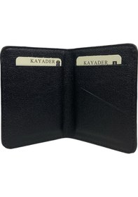 Resim Kayader Siyah Deri Erkek Kartlık Siyah 