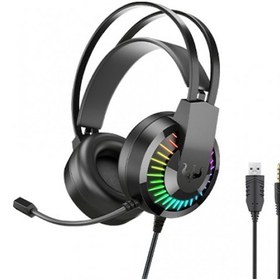 Resim Lemestar Ovleng Gt68 Rgb Işık Kulaklık - 3.5mm/usb Bağlantılı, Mikrofonlu Oyun Kulaklığı 