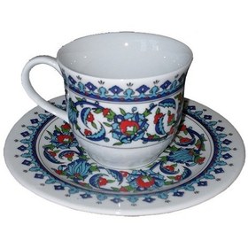 Resim Armada Cini Ar 647 Topkapı Porselen Fincan Takımı Kadife Kutulu 6 