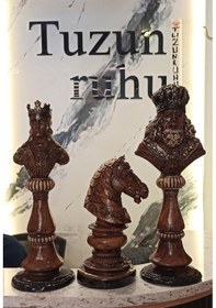 Resim Satranç Taşları 3 Lü Set Dekoratif Oble 
