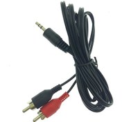 Resim 5 Adet 2rca-3,5mm Stereo Ucuz Ses Kablosu 1,5 Metre 