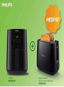 Resim Philips Airfryer Essential 4.1 lt Yağsız Fritöz (Philips Series Inox Türk Kahve Makinesi HEDİYE) 