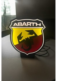 Resim Abarth Dekoratif Aydınlatma Led Gece Lambası Çok Renkli 