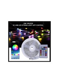 Resim Usb Girişli Rgb Şerit Led Seti 10 Mt Ip 68 App Kontrol 