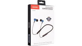 Resim Asonic AS-XBK65 Siyah/mavi Boyun Askılı Mıknatıslı Bluetooth+ Tf Kart Spor Kulak Içi Kulaklık 