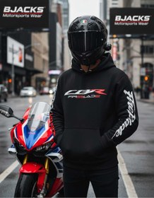 Resim BJACKS Motorsports Wear Honda Motorcu Hoodie - Gücün ve Tutkunun Sembolü 