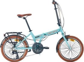 Resim Flexi 121 Vb V Fren Shimano 21 Vites Katlanır Bisiklet Turkuaz 