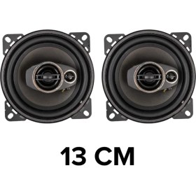 Resim Rose RST-130 13CM Tweeterlı Coaxıal 2X150WATT Yuvarlak Takım Hoparlör Speaker (2 Li Takım) 